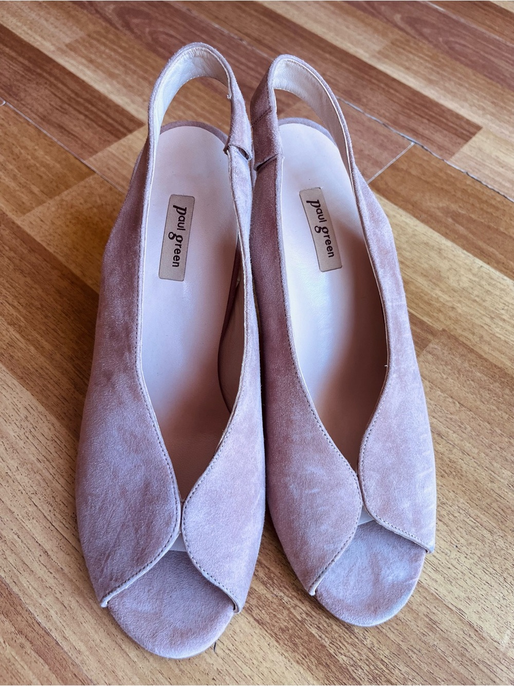 Paul Green Pink/Mauve Peep Toe Heel Size 8